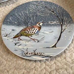 Haviland Limoges NOEL 1970 A Partridge In A Pear Tree #1‎ Christmas Plate France